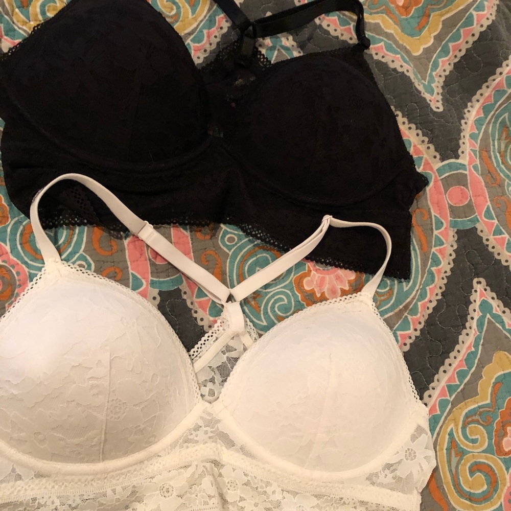2 Victoria Secrets  Racer back padded bralets